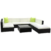 Gardeon 8-Piece Outdoor Sofa Set Wicker Couch Loun