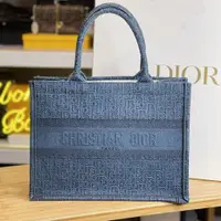 在飛比找PopChill優惠-[二手] DIOR 牛仔單寧Book Tote Medium