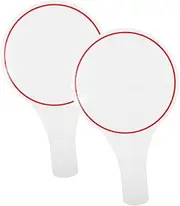 HOMSFOU 2Pcs Shape Dry Erase Paddle Scoreboard Single Sided Whiteboard for Sports Events and Easy to Clean Convenient Writing and Wiping Boards for Judges