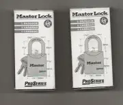 Lot of 2 Master Lock model 7040 KA padlock 2 keys Alike Solid Steel 13G301
