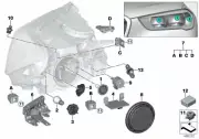 GENUINE NEW BMW X1 F48 DRL DAY TIME RUNNING LIGHT MODULE 63117428789