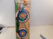 Vintage Bow & Arrow 16' Archery Set Western cowboy Indians Target Set