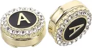 [Holibanna] Men's Cufflinks Set Letter 'a' Cufflinks Rhinestones Tuxedo Accessories Attire