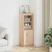 Highboard 37x34x110 cm Solid Wood Pine,Buffets & Sideboards 12.39KG-813515