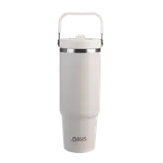 Oasis Stainless Steel Voyager Tumbler with Handle 900ml - Alabaster