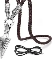 [BAVIPOWER] Runic Odin's Gungnir Spear Head Pendant Necklace 316L Stainless Steel Nordic Scandinavian Viking Men Jewelry