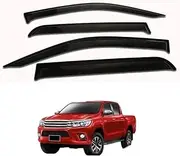 Side Window Deflectors, Compatible with Toyota Hilux Revo Rocco 2015-2021 Window Visor Double Cabin Car Accessories
