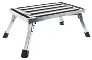 Hulk 4x4 HU1600 Universal Aluminium Folding Step - 470 x 300 x 230mm - Folds Flat