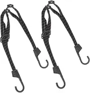 MUELODSIC 2pcs Adjustable Motorcycle Elastic Rope Straps for Helmet and Luggage Securement Versatile Bungee Straps for Bike Accessories for Travel and Transit Safety