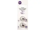 Wilton Stainless Steel #5 Round/#18 Star Piping Tip Set Cake Icing Nozzle Silver