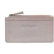 Pierre Cardin Genuine Leather Coin Purse with Keyring Wallet - Pearl