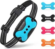 Dog Bark Collar | Anti Bark Collar for Large Dog, Medium Dog, Small Dog | No Bark Collar for Small Medium Dogs | Adjustable Waterproof Rechargeable Bark Control Device for Dogs (Blue)