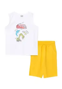 在飛比找ZALORA購物網優惠-Boys' Crew Neck Printed Tank A