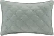 Harbor House Luciana Oblong Decorative Bed Pillow 12" x 18" Moss 100% Polyester