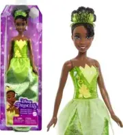 Mattel Disney Princess Dolls, Tiana Posable Fashion Doll with Sparkling Clothing