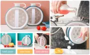 2 In 1 Ice Ball Maker Mold Portable Ice Cube Tray Leakproof Ice Ball Maker xiMns