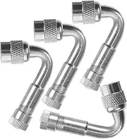2sets 45 Degree Stem Extension Brass Made for Easy Installation on Valves Suitable for Vehicles 4pcs*2