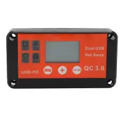 MPPT Solar Controller Dual USB Smart Adjustment 12V 24V Adaptive Charging LCD