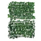 Garden Artificial Screening Expanding Trellis Fence Privacy Screen Ivy-Leaves
