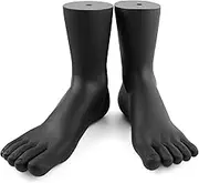 Framendino, 2 Pack Black Mannequin Foot Display Holder Stand for Socks Ankle Bracelet Left Right
