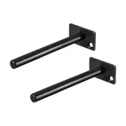 Shelf Brackets, 2Pcs 5" - Metal Hidden Round Floating Shelf Bracket for Shelves