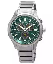 Citizen Eco-Drive Super Titanium Chronograph Tachymeter AT2530-85X Mens Watch