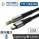 ※ 欣洋電子 ※ POLYWELL 音源轉接線 Lightning 轉 3.5mm 1M (PW15-W52-B131) 適用iPhone iPad