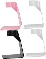 Beaupretty Nail Art Lamp Support 4pcs Portable Nail Lamp Stand Handheld Gel Polish Dryer Stand 3 Selections (black White Pink)