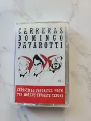 Carreras, Domingo, Pavarotti NEW Christmas Favorites Cassette Tape 1993 Sony