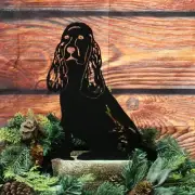 Cocker Spaniel Black Metal Dog Silhouette