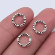 520 Pcs Tibet Silver Round Rings 10X10MM 0.3g Diy Crafts B15628