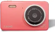 Kids Toy Camera - 2.5K UHD - 32 GB SD Card - Selfie Camera - LCD Screen - Photo and Video - Games Puzzles - The Creative Explorers! (Pink)