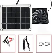 Solar Panel, 10W Solar Panel, Photovoltaic Solar Panel, Solar Fan, Photovoltaic Module for Camper, Car, Boat, Camping Shelter
