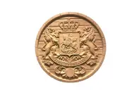 Coat of Arms of Georgia (Republic) 15-1/2" Diameter