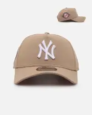 [New Era] New Era New York Yankees 'Tan Pink' 9forty A-frame Snapback Tan - Size ONE ONE Tan