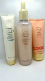 Mary Kay Satin Hands Pampering Citrus Rose set 3Pcs Hand Softener Scrub Cream