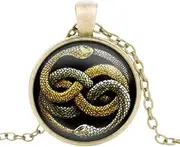 [YBRAG] Neverending Story Colar Vintage Handmade Vintage and Round Pendants Fantasia