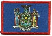 VELCRO® BRAND Fastener Morale Patch NY NEW YORK FULL COLOR 3X2"
