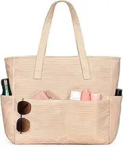 [oscaurt] Beach Bags for Women, Beach Tote Bag Waterproof Sandproof Swim Pool Bag Large Capacity Beach Bag with Wet Pocket