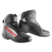 GPX Motorcycle Shoes Black White Red