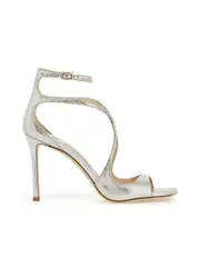 Jimmy Choo Azia Laminated Leather Sandals