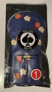 New Pins And Aces Golf Driver Headcover Ham & Eggs