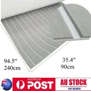 EVA Foam Boat Carpet Marine Flooring Self-Adhesive 90x240cm Light Grey+White Mat