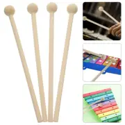 4pcs Glockenspiel Sticks Chime Stick Marching Snare Sticks Bell Mallets