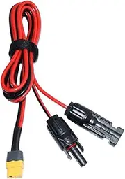 Solar to XT60 Charging Cable 12AWG Solar Connectors Cable for Generators Use