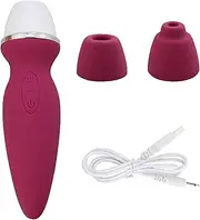 Clitoris Sucker, Clitoris Stimulator Sucker, Couple Vibrator with 10 Vibration Modes,Red