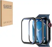 HYGMOCC Screen Protector for Apple Watch Series 9/8/7 [45mm] with Premium Material [Not Glass],HD Clear,3D Touch,Full Coverage,Easy Install,Self-Healing [2-Pack]