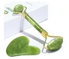 Jade Roller & Gua Sha Set Facial Beauty Tools Face Roller Massager