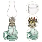 kerosene oil lamp Kerosene Lantern Glass Green Glass Oil Lamp Clear