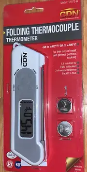 CDN TCT572 ProAccurate Folding Thermocouple NSF Certified Cooking Thermometer